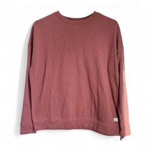 Vuori Sunrise Long Sleeve Crew Sweatshirt – Rosewood Heather – Women’s XS